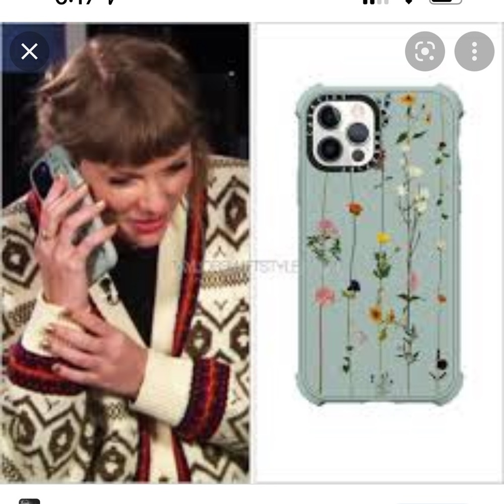 Casetify floral case asa Taylor Swift iPhone 12 Pro max